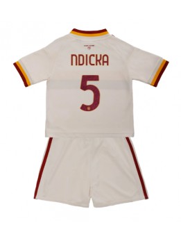 Otroški Nogometna dresi replika AS Roma Evan Ndicka #5 Gostujoči 2026-27 Kratek rokav (+ hlače)